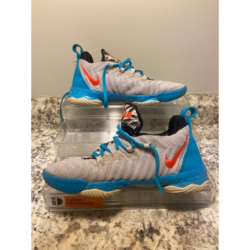 Nike Lebron XVI 16 GS South Beach Light Bone Tour AQ2467-076 Size 3Y Kids Youth
